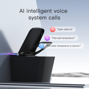 Ai Smart Commode - Black Color Square Shape